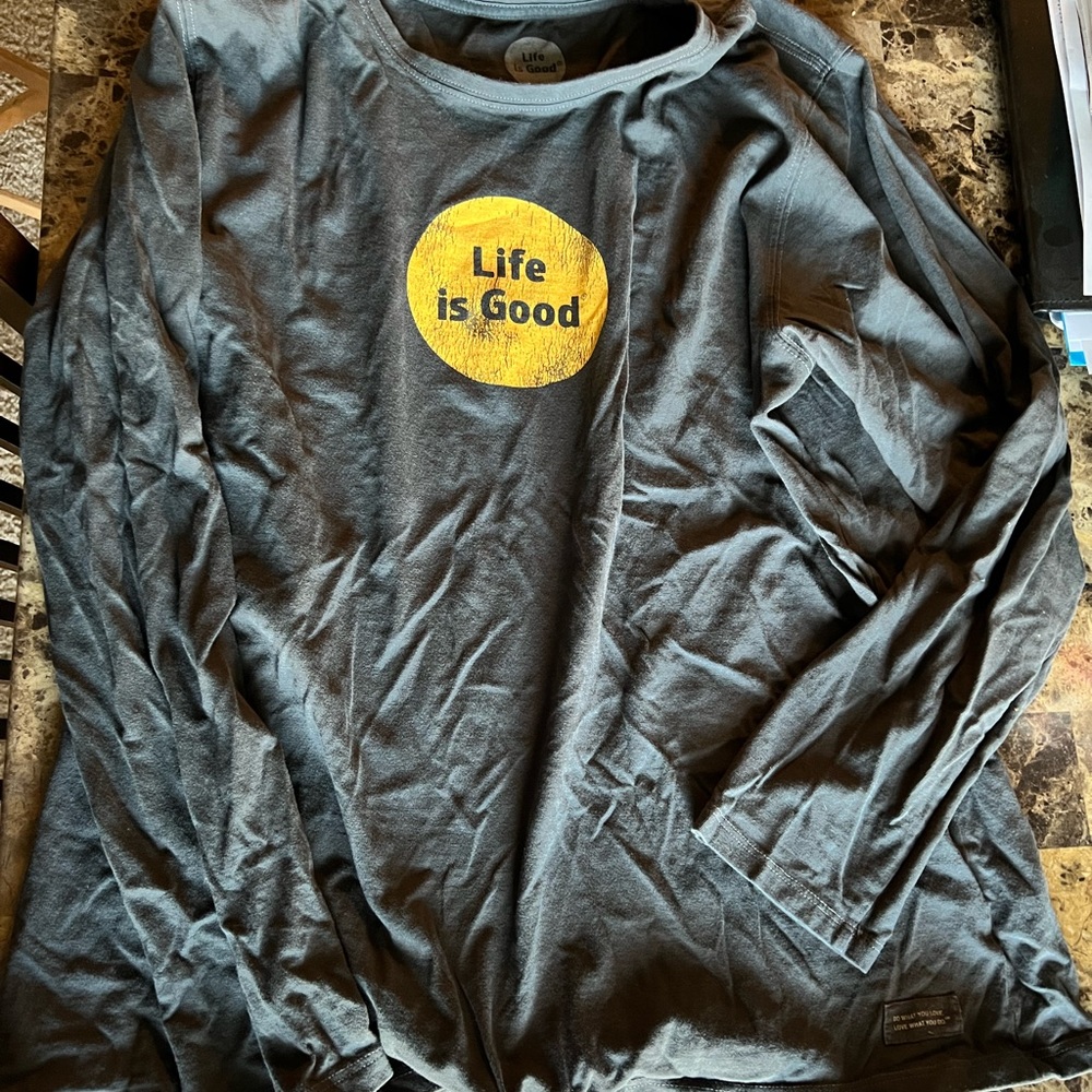 Gray life is good long sleeve